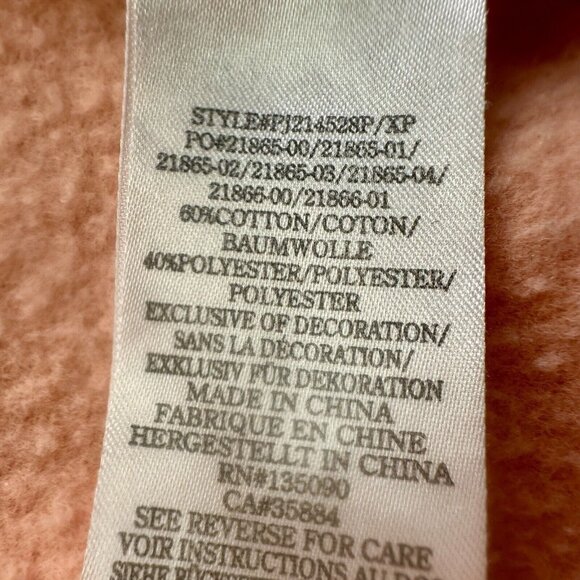 Peloton The Ultimate Lightweight Zip Front Hoodie Size Medium Peach Pockets - Picture 13 of 16